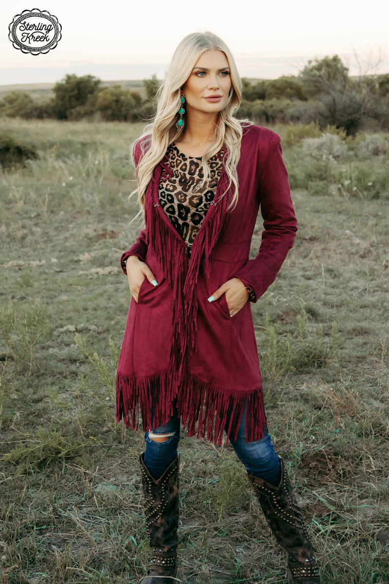 Sterling Kreek Scottsdale Suede Jacket (Turquoise) OR (Wine