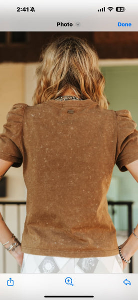 L&B Buckstitch Top Black or Camel color to choose from (THIS TOP RUNS SMALL SIZE UP 2)