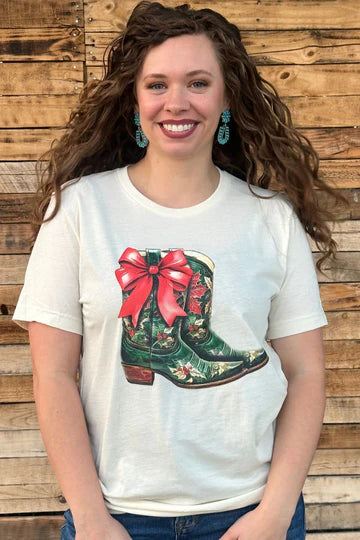 STERLING KREEK All I Want For Christmas Is Boots Tee