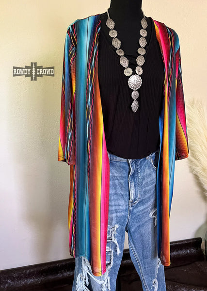 Rowdy Crowd Diamond Rio Serape Duster Mid length One/Size