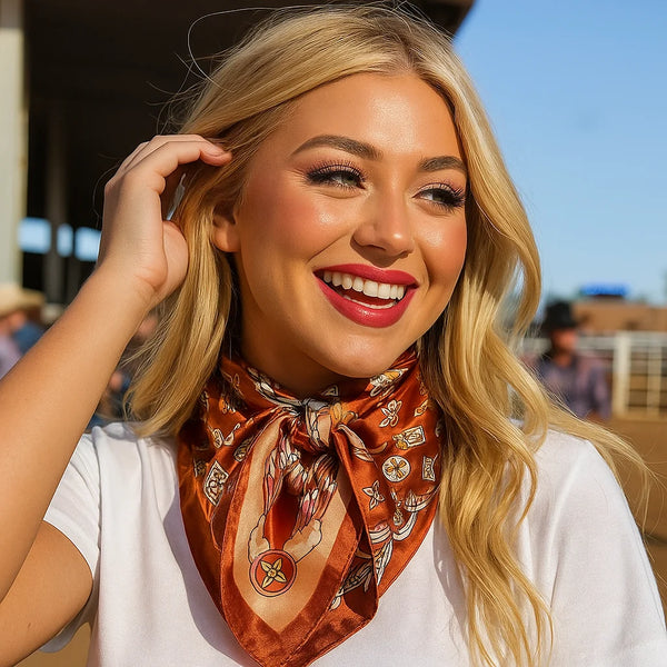 Rodeo Drive Multi Color & Solid Western Scarf (several designs)