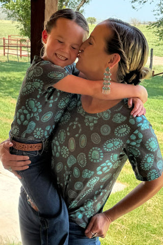 Sterling Kreek Forever In Turquoise Crew Neck Tee