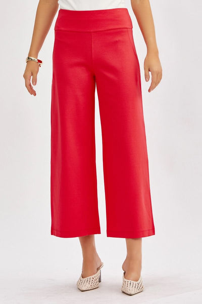 DEAR SCARLETT WIDE LEG CROPPED PANT MANY COLORS TO CHOOSE FROM