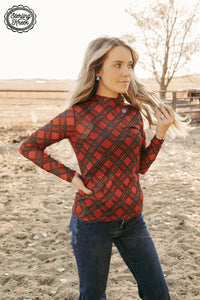 Sterling Kreek ALL IS CALM ALL IS PLAID TOP
