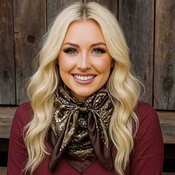 Rodeo Drive Multi Color & Solid Western Scarf (several designs)