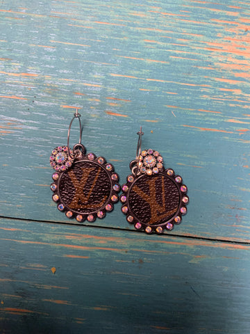 Round dangle metal Upcycled earrings – Shabby Chic West Texas