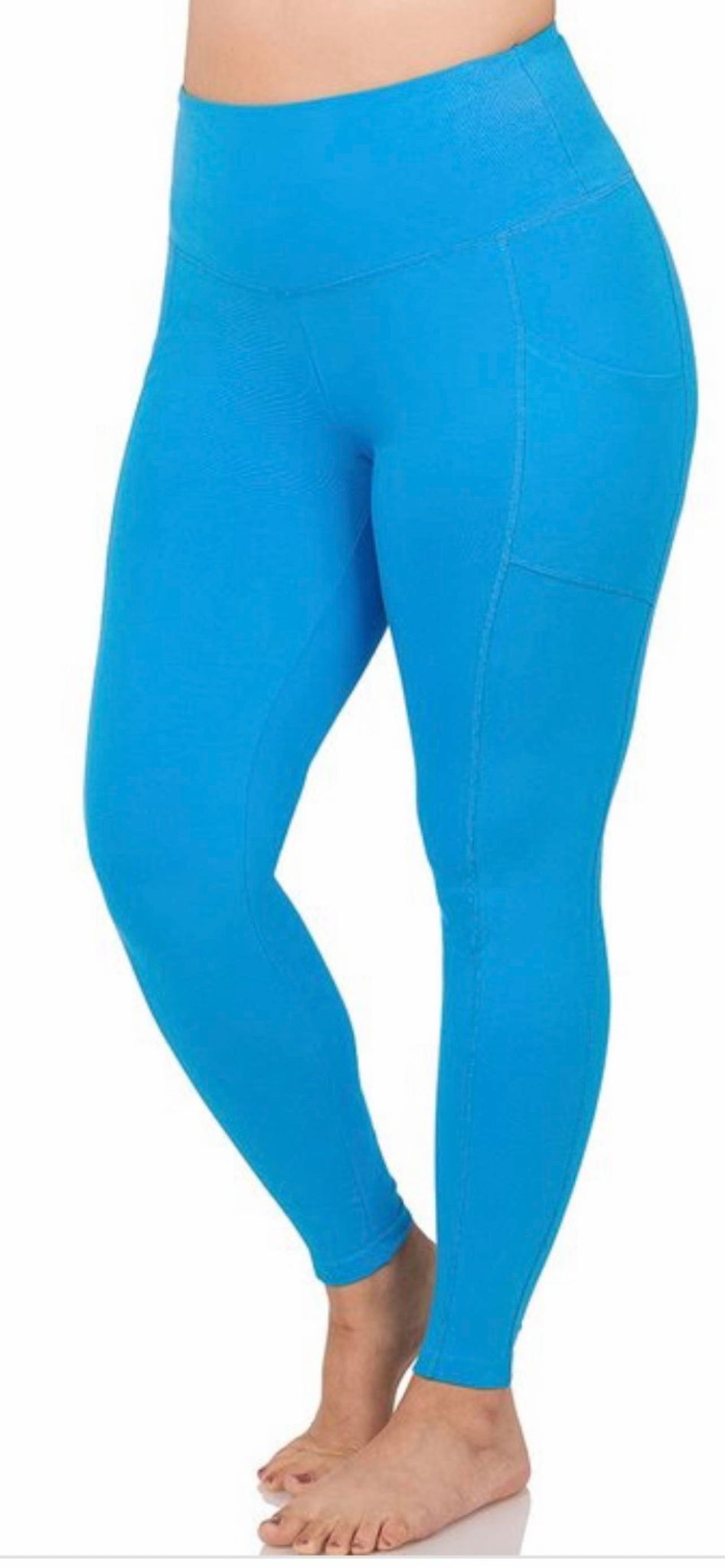 Zenana Step Aside Full Size Run Athletic Leggings with Pockets – Shop  Affordable Fashions