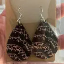 Black & Leopard Small Dangle Earrings