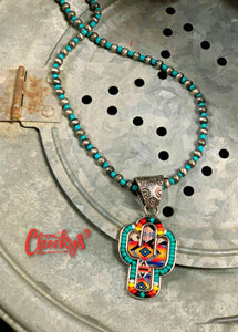 The cupertino cactus aztec Necklace