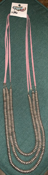 Crazy Train Leather & Bead Necklace Several Colors To Choose From