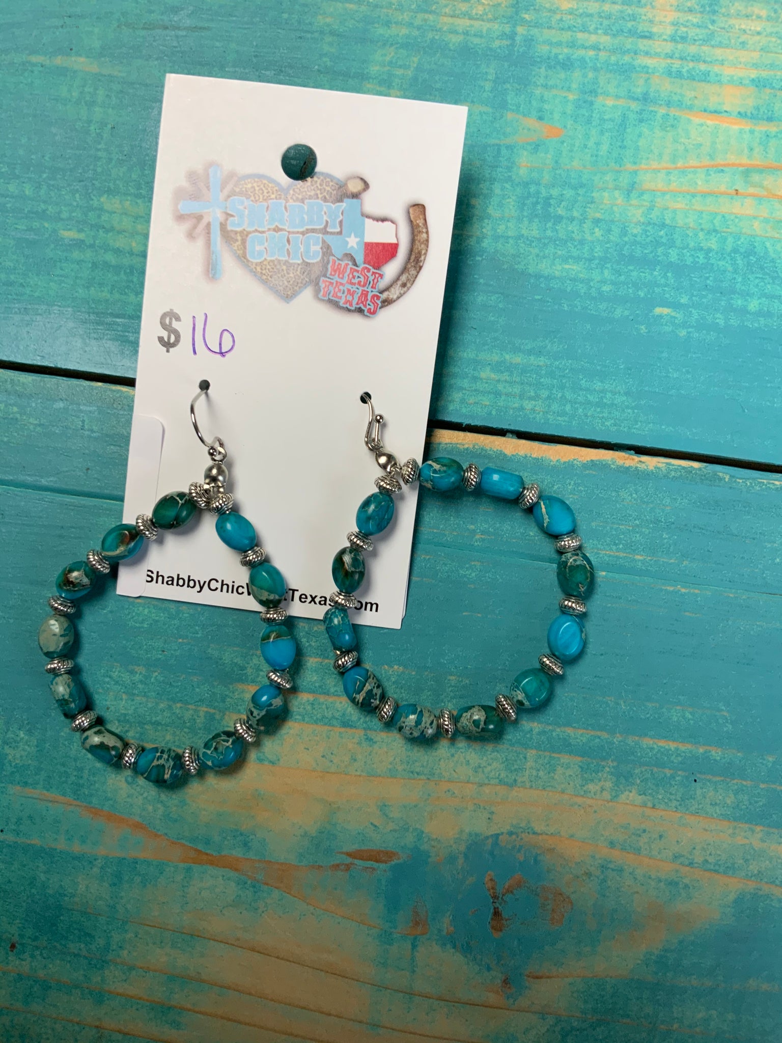 Cheekys Brand chino Valley turquoise earrings