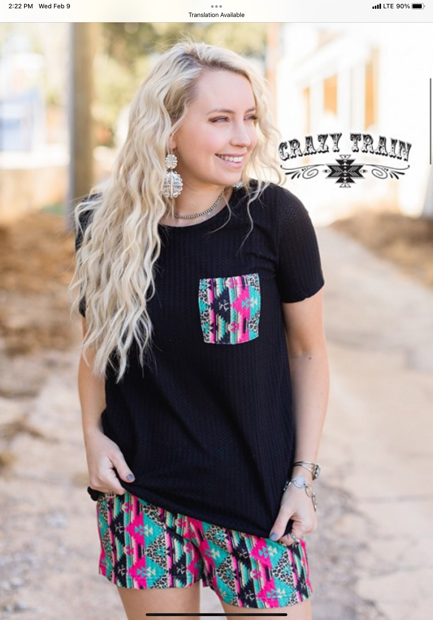 Crazy train lady luck top
