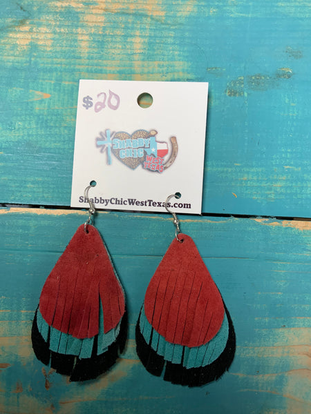 Three layer Fringe Earrings two colors available
