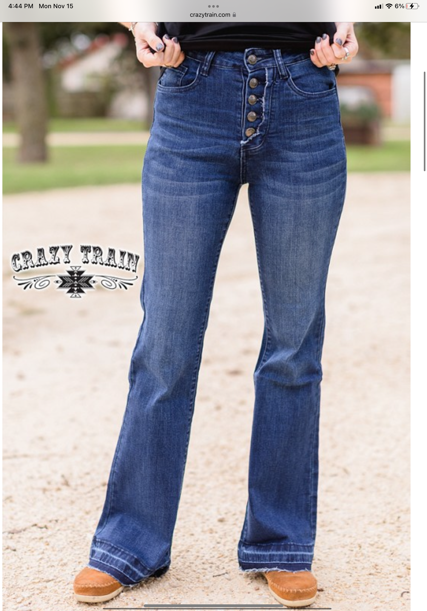Crazy Train Beth Button Jeans