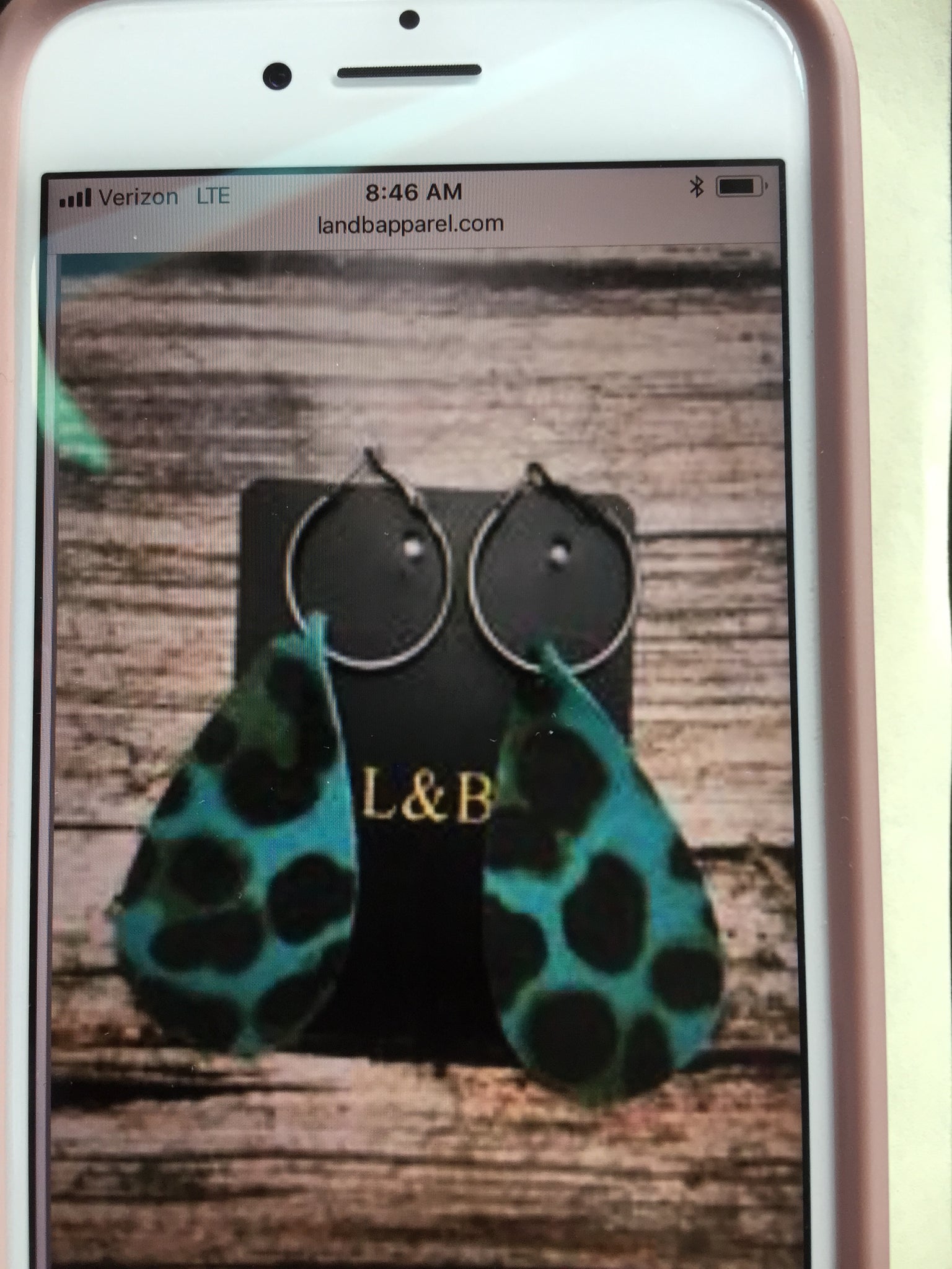 L&B Turquoise Leopard Earrings