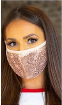 L&B Sequin Mask Several Colors To Choose From