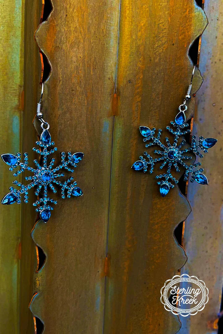 Sterling Kreek Oklahoma Frost Snowflake Earrings